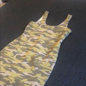 Express camo Dress Size S stretchy